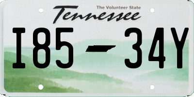 TN license plate I8534Y