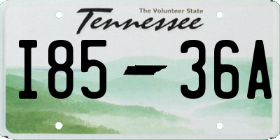 TN license plate I8536A