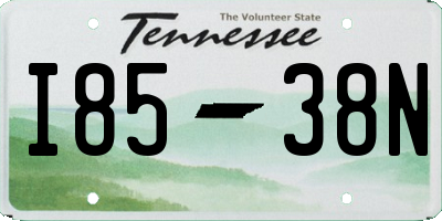 TN license plate I8538N