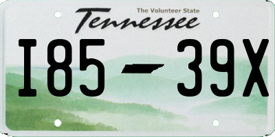 TN license plate I8539X
