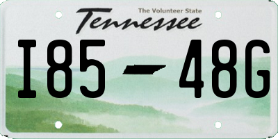 TN license plate I8548G