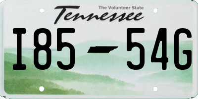 TN license plate I8554G