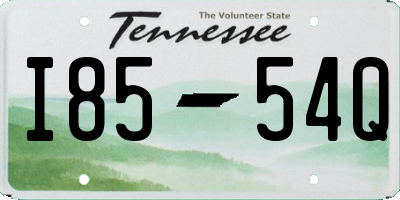 TN license plate I8554Q