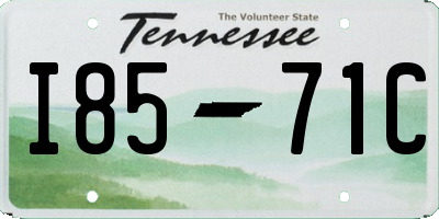 TN license plate I8571C