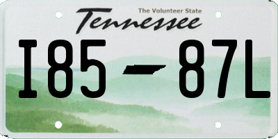 TN license plate I8587L