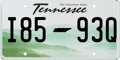 TN license plate I8593Q