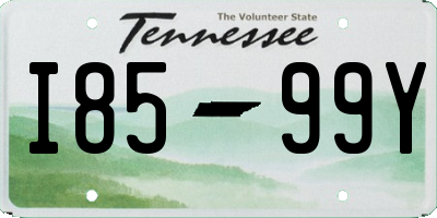 TN license plate I8599Y
