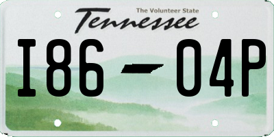 TN license plate I8604P