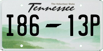 TN license plate I8613P
