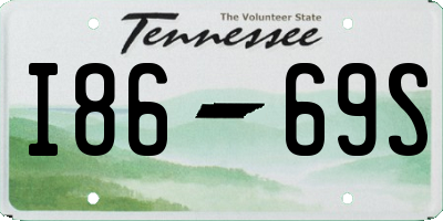 TN license plate I8669S