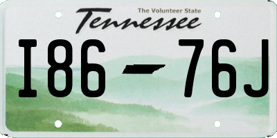 TN license plate I8676J