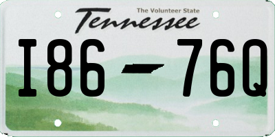 TN license plate I8676Q