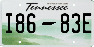 TN license plate I8683E