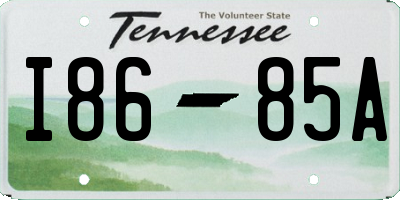 TN license plate I8685A