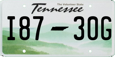 TN license plate I8730G