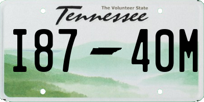 TN license plate I8740M