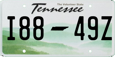 TN license plate I8849Z