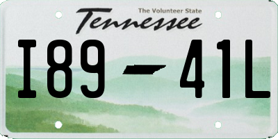 TN license plate I8941L