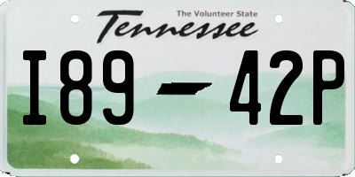 TN license plate I8942P