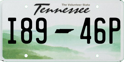 TN license plate I8946P