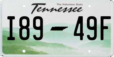 TN license plate I8949F