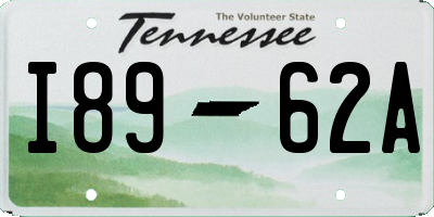 TN license plate I8962A