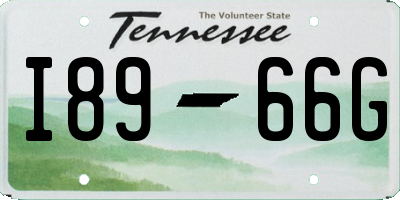 TN license plate I8966G