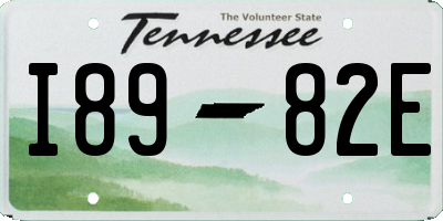 TN license plate I8982E