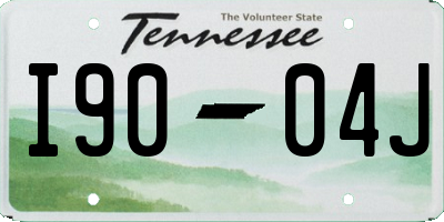 TN license plate I9004J