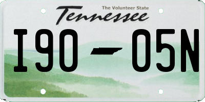TN license plate I9005N