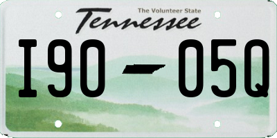 TN license plate I9005Q