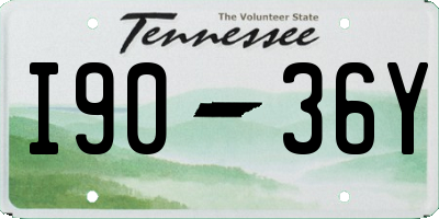 TN license plate I9036Y