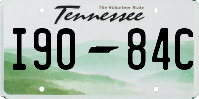 TN license plate I9084C