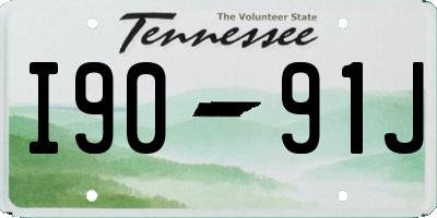 TN license plate I9091J