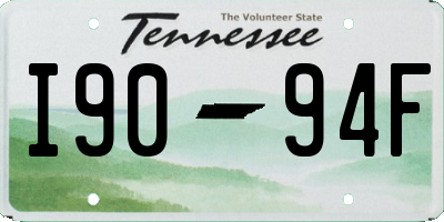 TN license plate I9094F