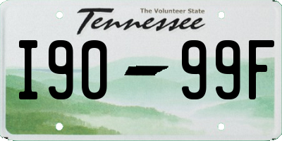 TN license plate I9099F