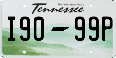 TN license plate I9099P