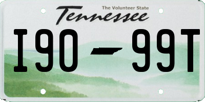 TN license plate I9099T