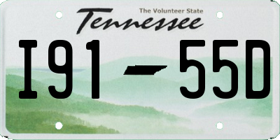TN license plate I9155D
