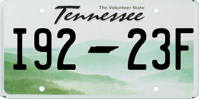 TN license plate I9223F