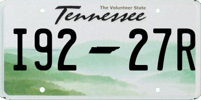 TN license plate I9227R