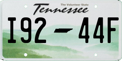 TN license plate I9244F