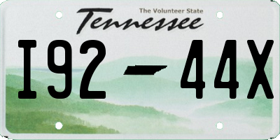 TN license plate I9244X