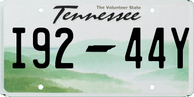 TN license plate I9244Y