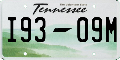 TN license plate I9309M