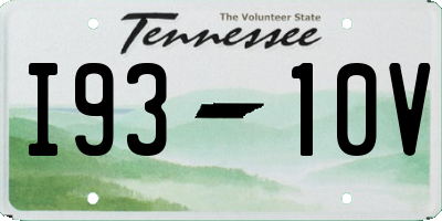 TN license plate I9310V