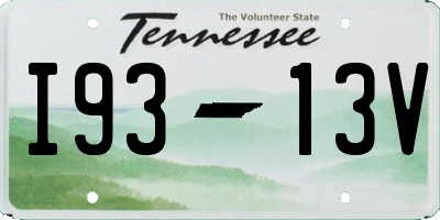 TN license plate I9313V