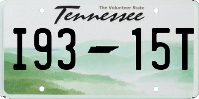 TN license plate I9315T