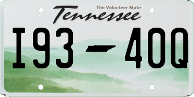 TN license plate I9340Q