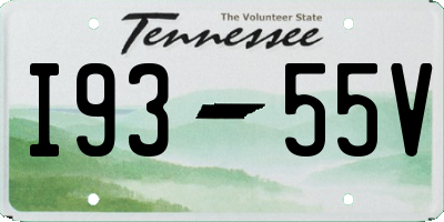 TN license plate I9355V